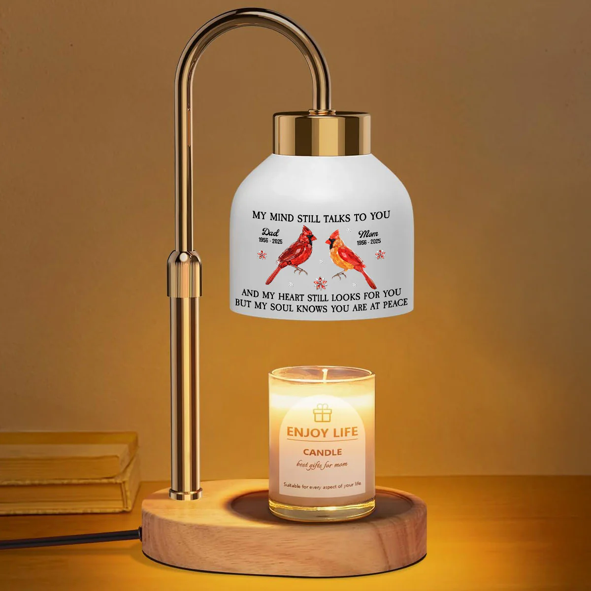 My Mind Misses You - Personalized Custom Candle Warmer Lamp - Image 2