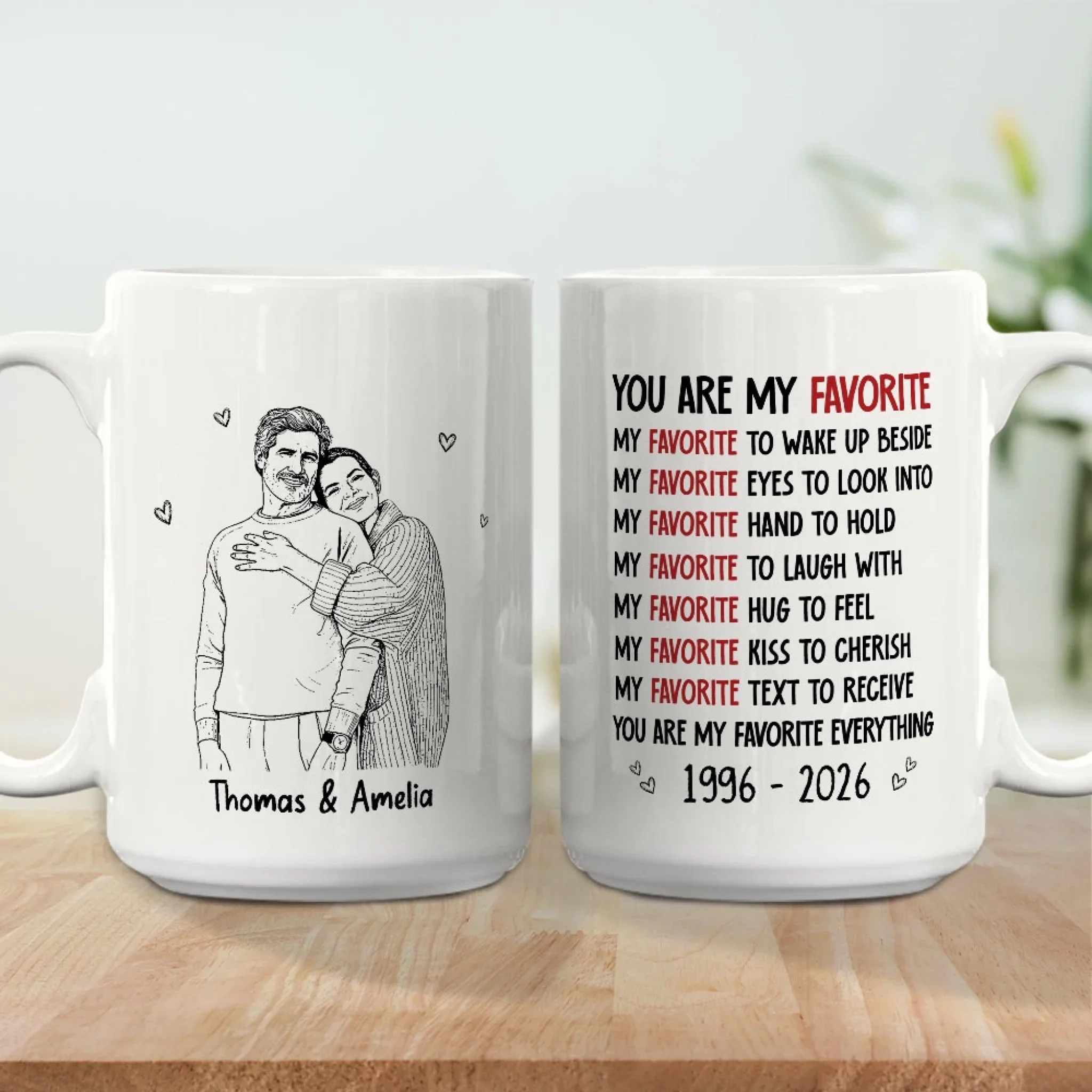 My Most Favorite - Personalized Custom Coffee Mug - Image 5