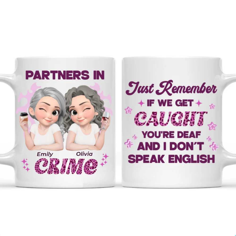 My Partner In Crime - Personalized Custom Coffee Mug - Image 8