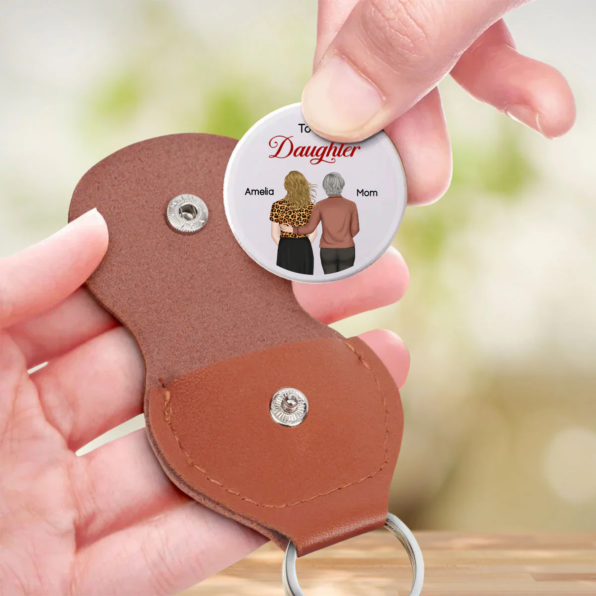 My Precious Daughter - Personalized Custom Pocket Hug - Image 3