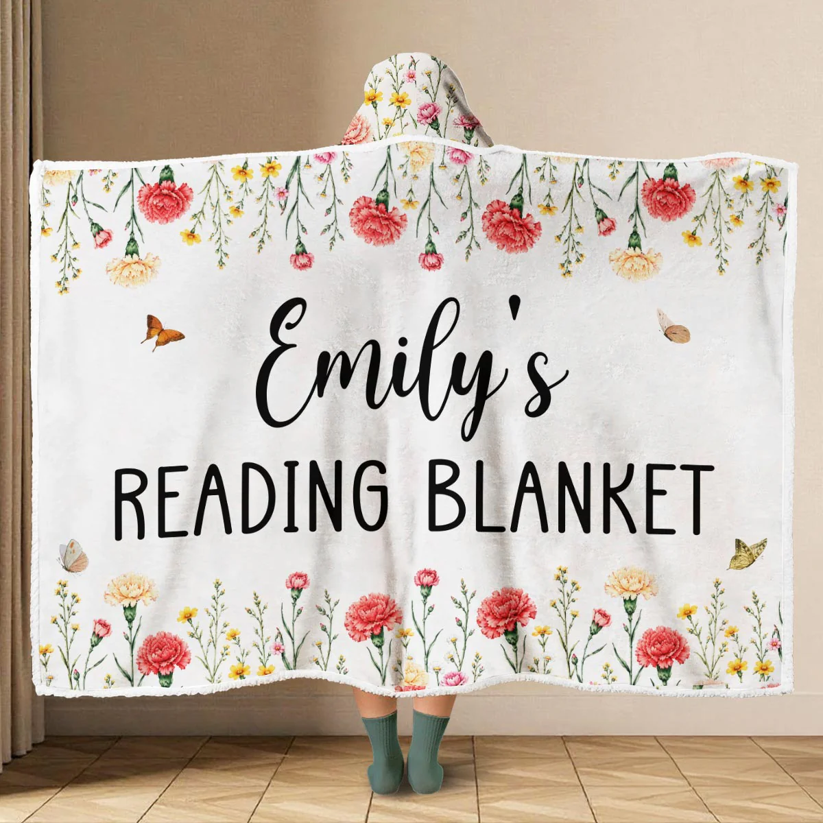 My Reading Blanket - Personalized Custom Hooded Blanket - Image 5