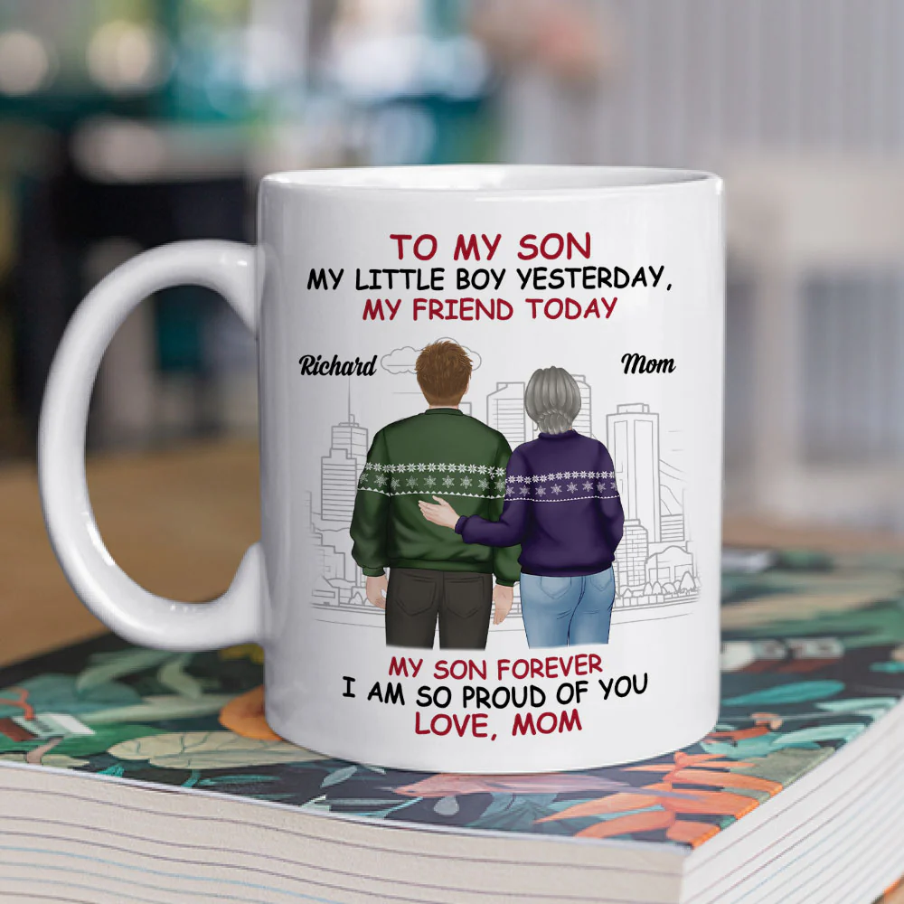 My Son My Shining Star - Personalized Custom Coffee Mug - Image 3