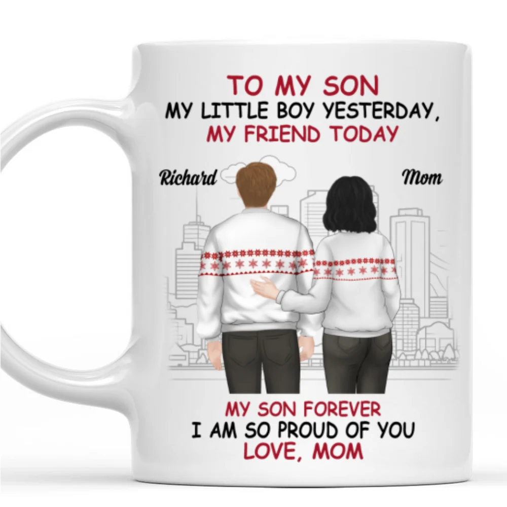 My Son My Shining Star - Personalized Custom Coffee Mug - Image 7