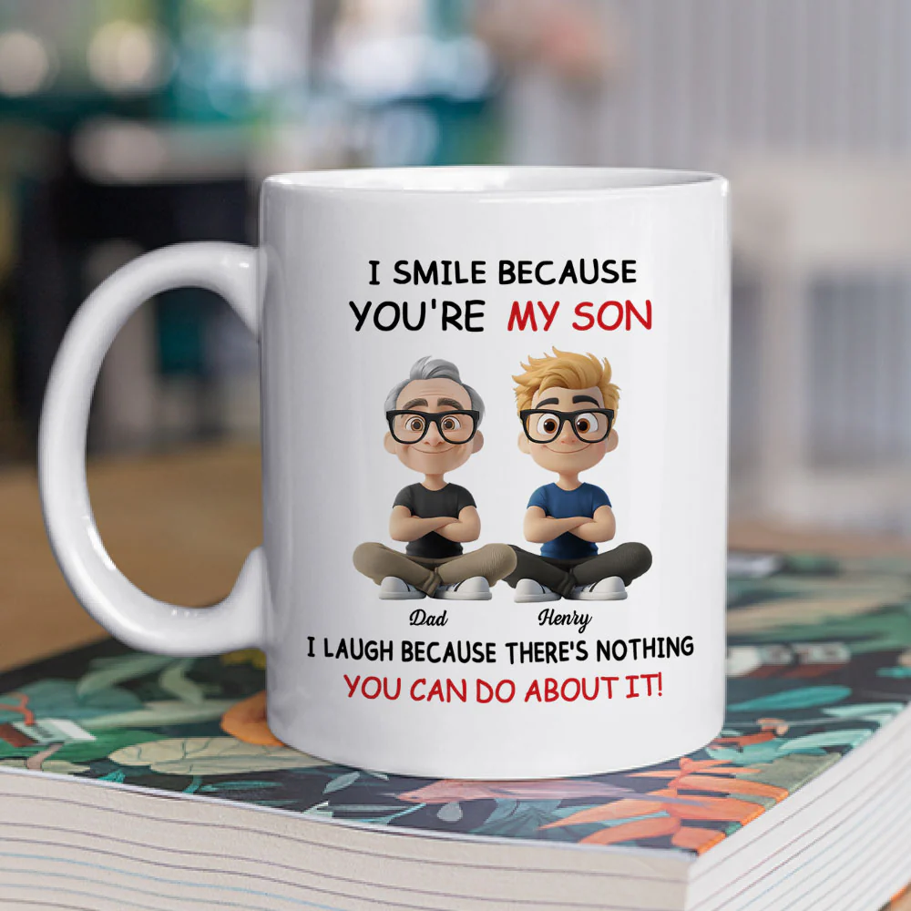 My Son - Personalized Custom Coffee Mug - Image 2