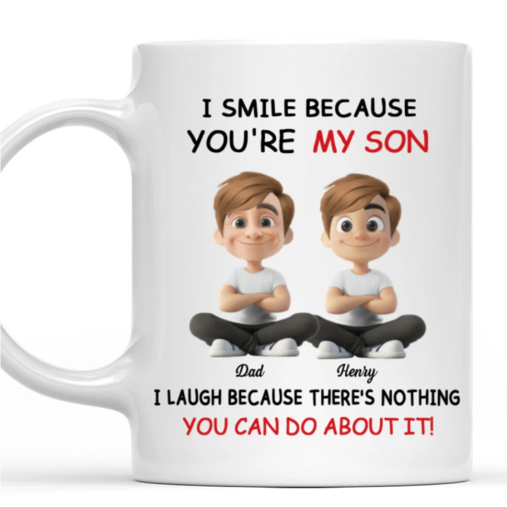 My Son - Personalized Custom Coffee Mug - Image 6