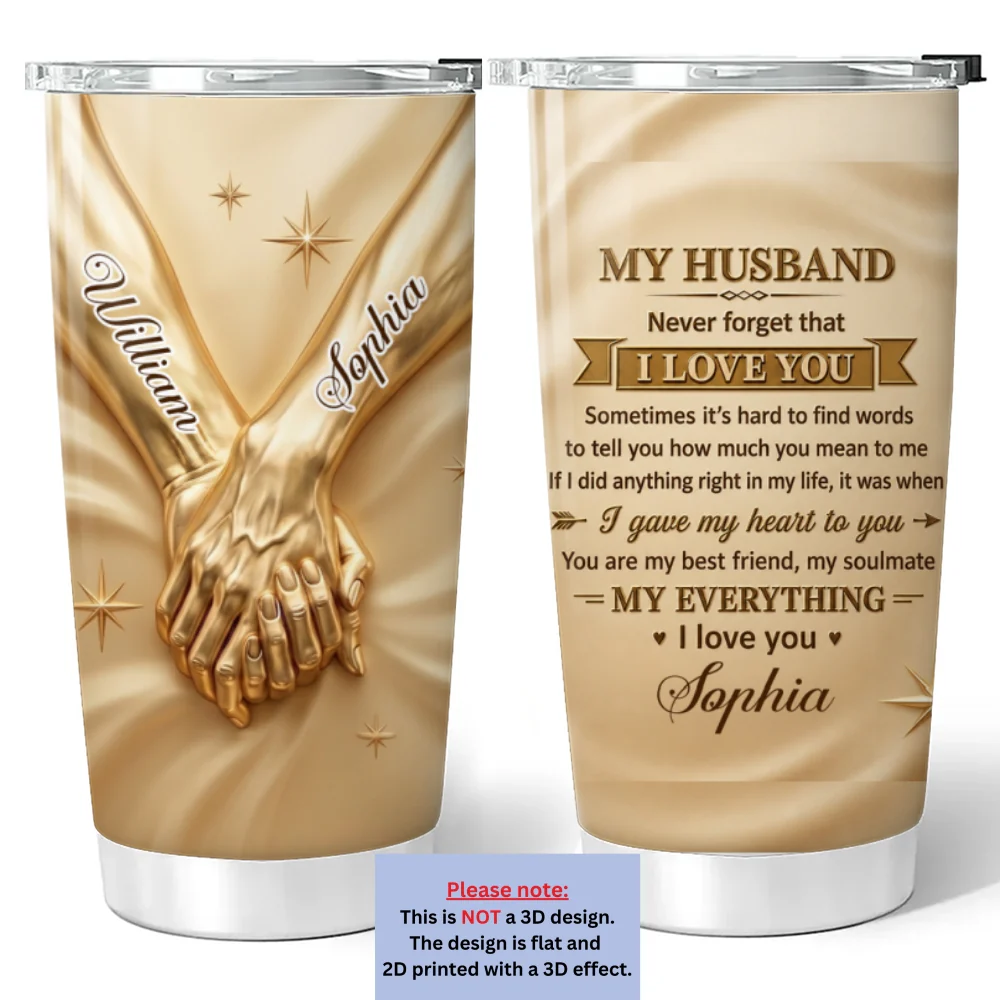 My Soulmate And My Everything - Personalized Custom 3D Effect Tumbler - Image 5