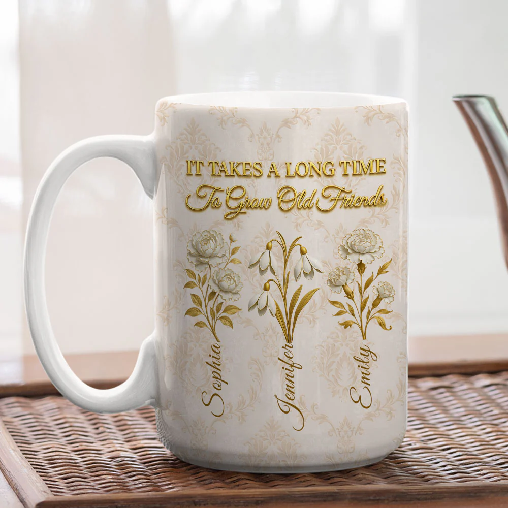My Vintage Friend - Personalized Custom Coffee Mug - Image 6