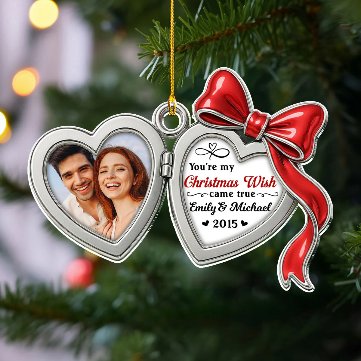 My Wish Came True - Personalized Custom 3D Effect Acrylic Ornament - Image 2