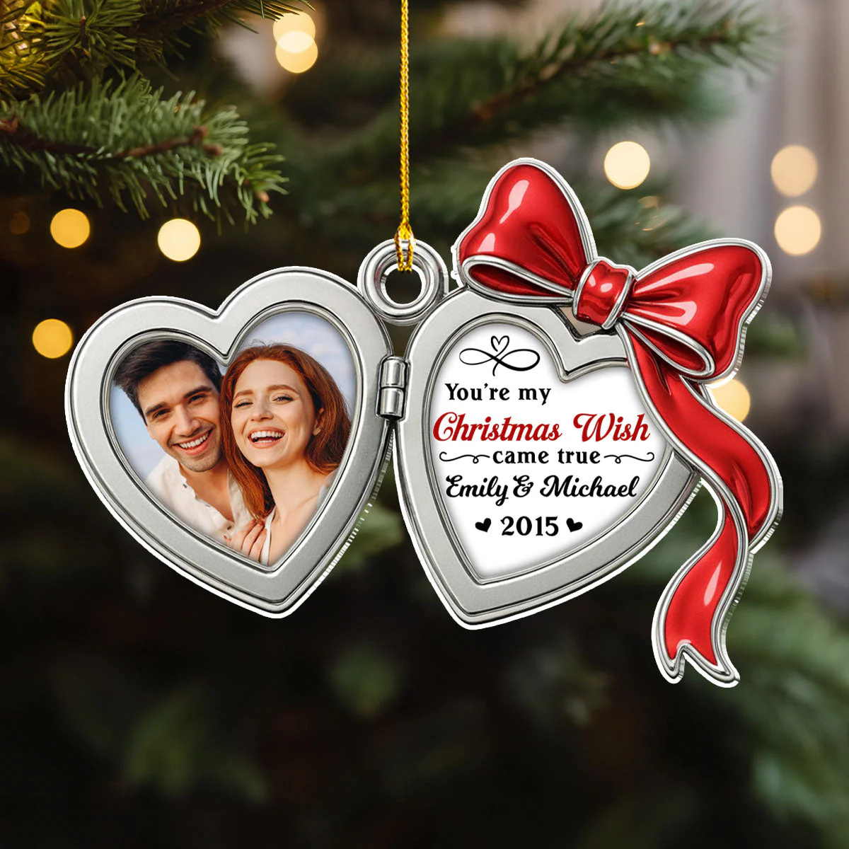 My Wish Came True - Personalized Custom 3D Effect Acrylic Ornament - Image 3