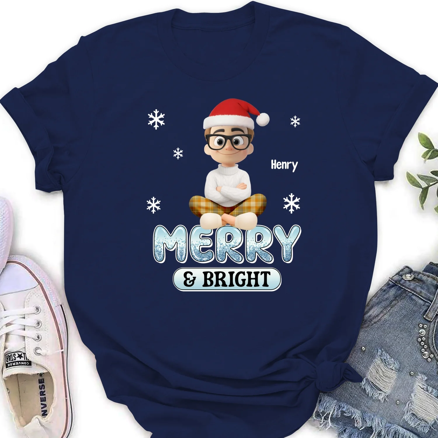Naughty And Nice Christmas - Personalized Custom Shirt - Image 19