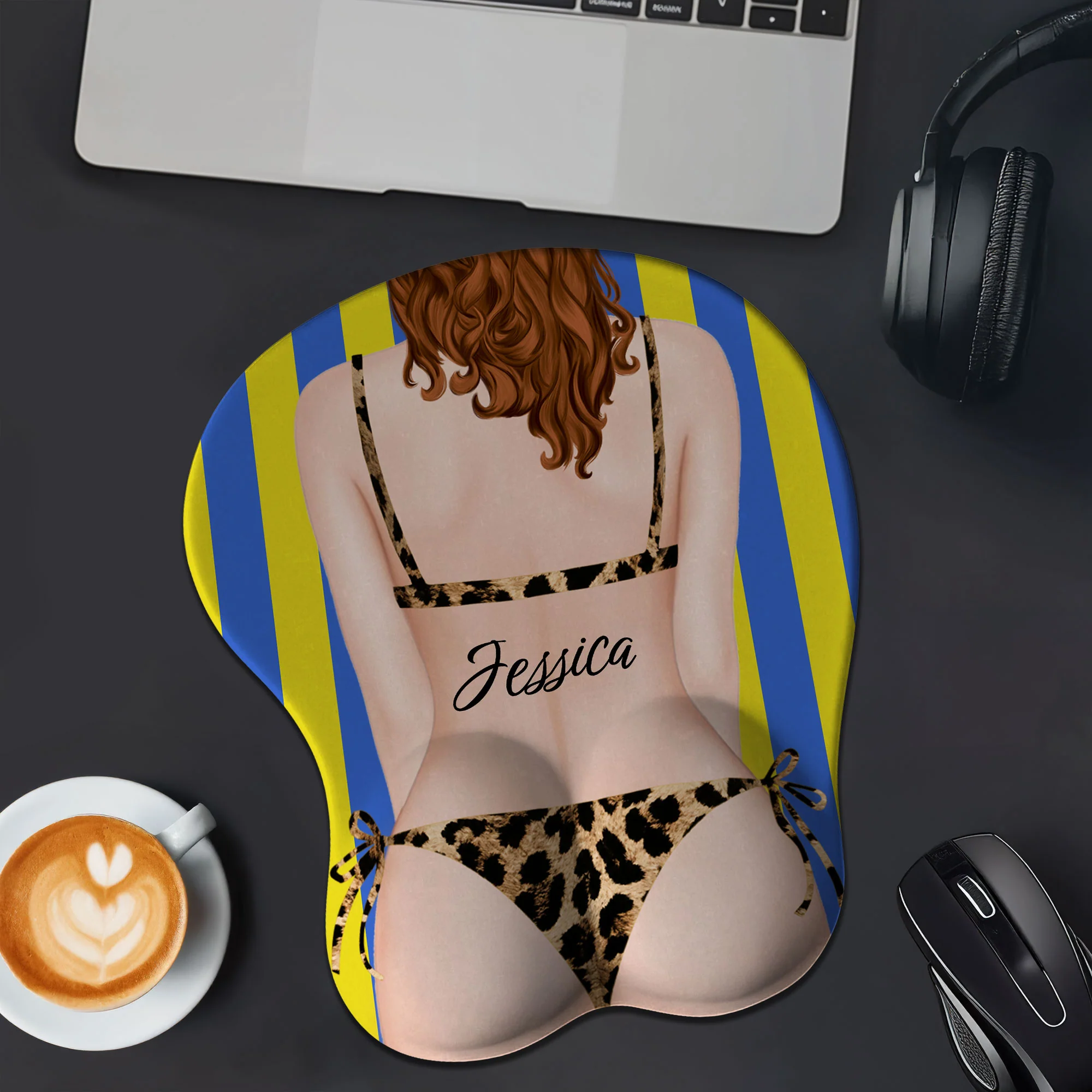 Naughty Girl - Personalized Custom 3D Mouse Pad