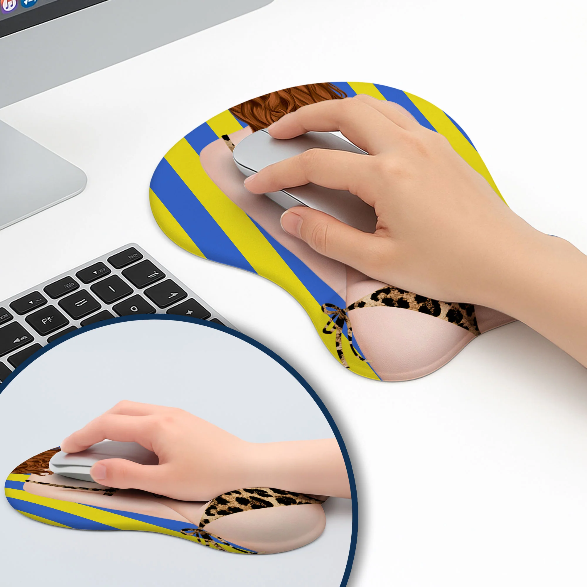 Naughty Girl - Personalized Custom 3D Mouse Pad - Image 3