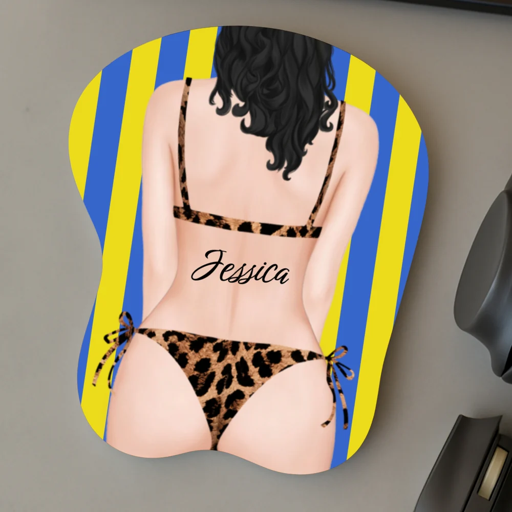 Naughty Girl - Personalized Custom 3D Mouse Pad - Image 6