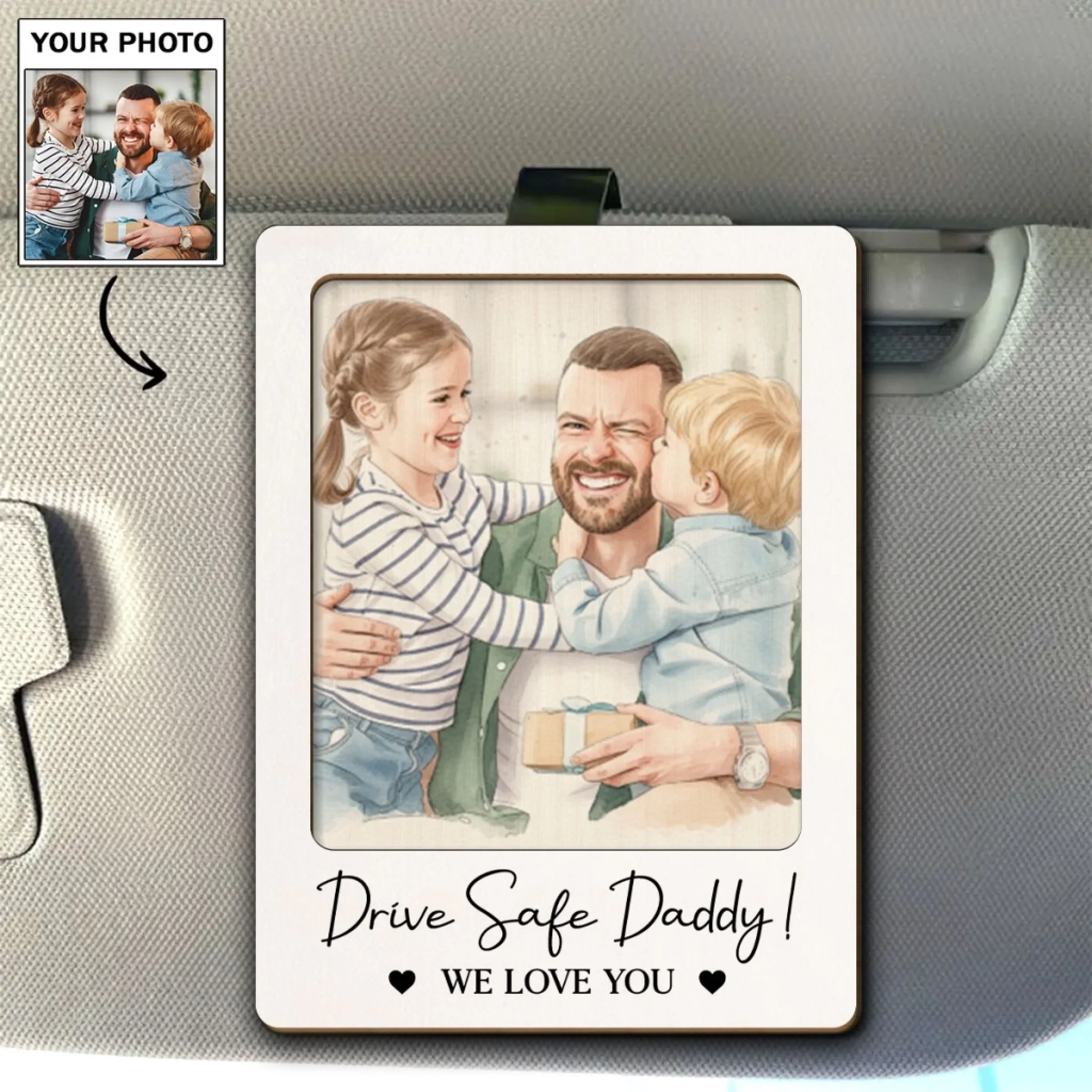 Need You Here Our Man- Personalized Custom Car Visor Clip