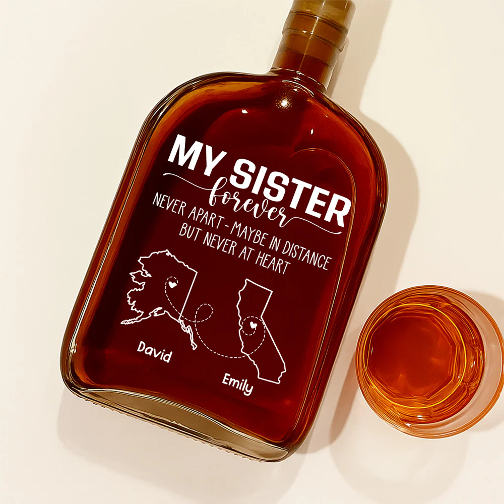 Never Apart - Personalized Custom Spirits Decanter - Image 2