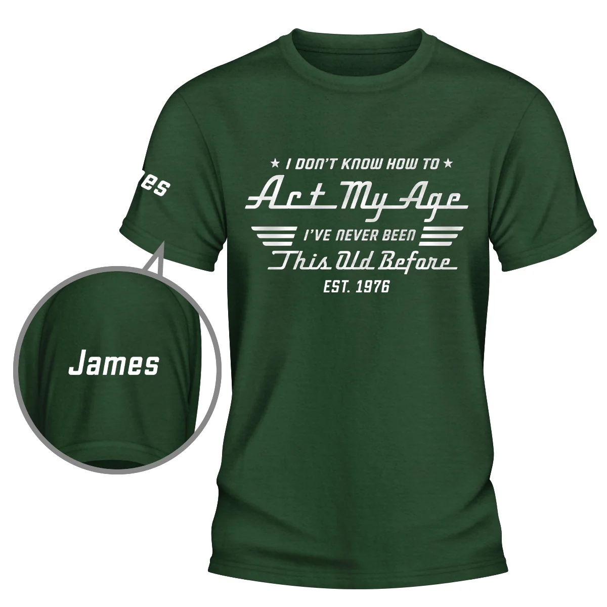 Never Been This Old - Personalized Custom Shirt With Design On Sleeve - Image 5