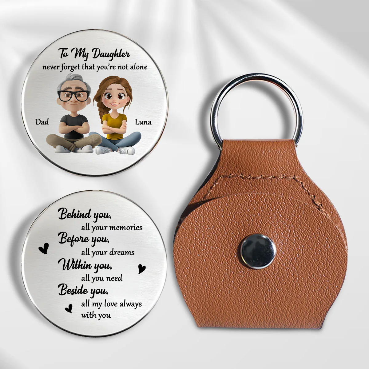 Never Forget That I Am Here - Personalized Custom Pocket Hug
