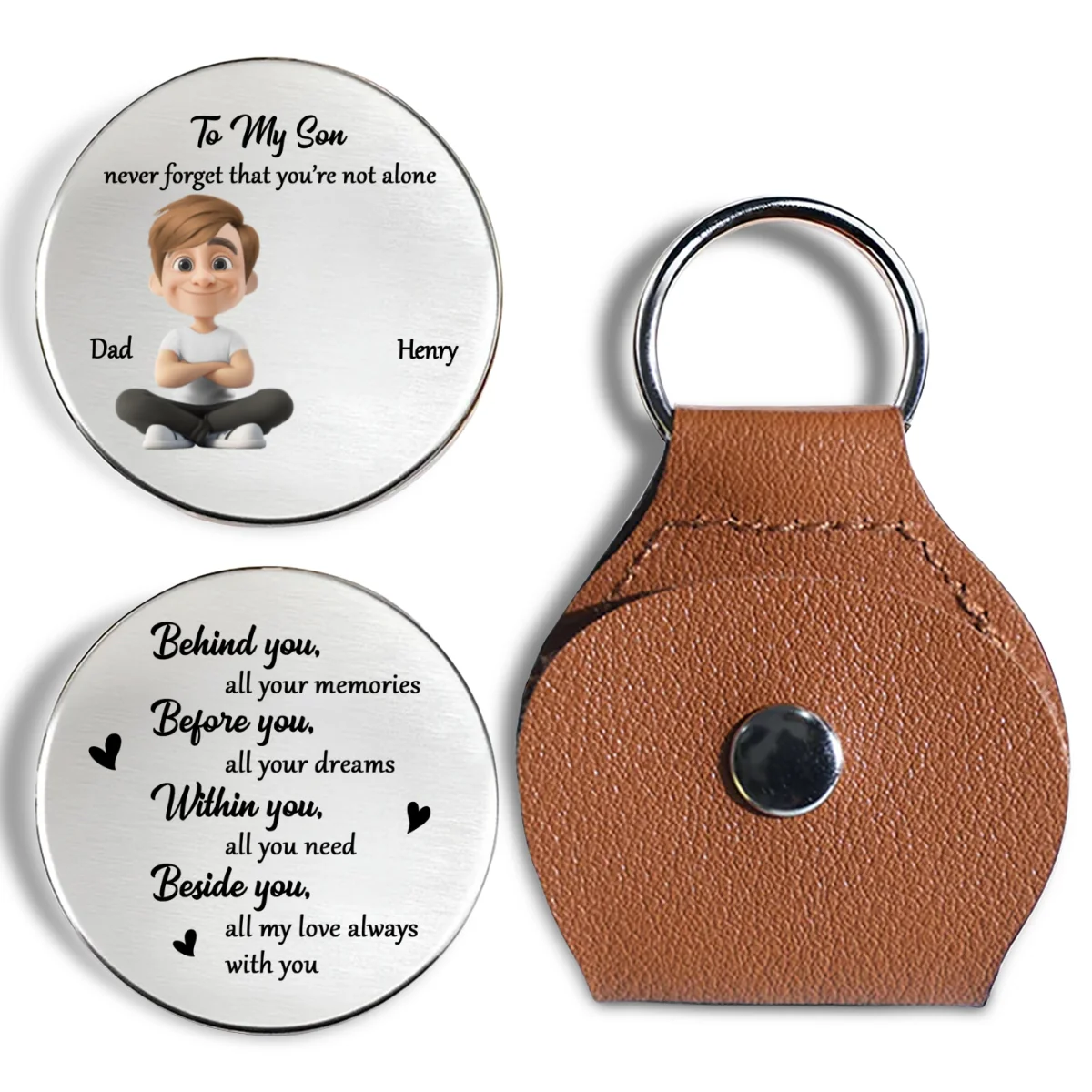 Never Forget That I Am Here - Personalized Custom Pocket Hug - Image 6