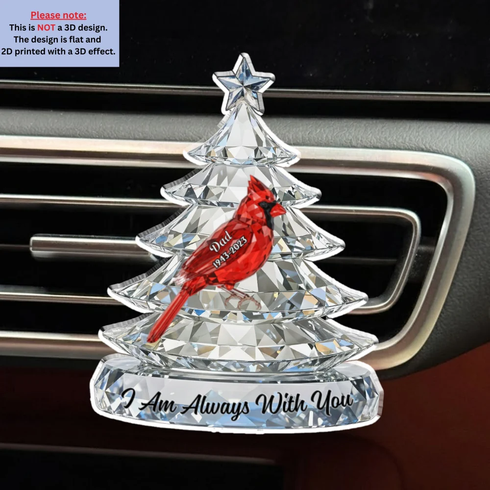 Never Leave Your Side - Personalized Custom 3D Effect Car Vent Clip - Image 5