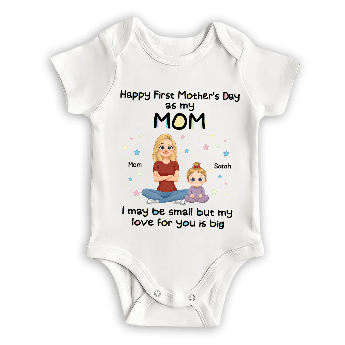 New Mom Love - Personalized Custom Baby Onesie