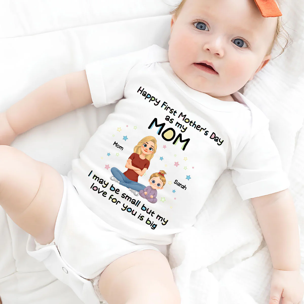 New Mom Love - Personalized Custom Baby Onesie - Image 4
