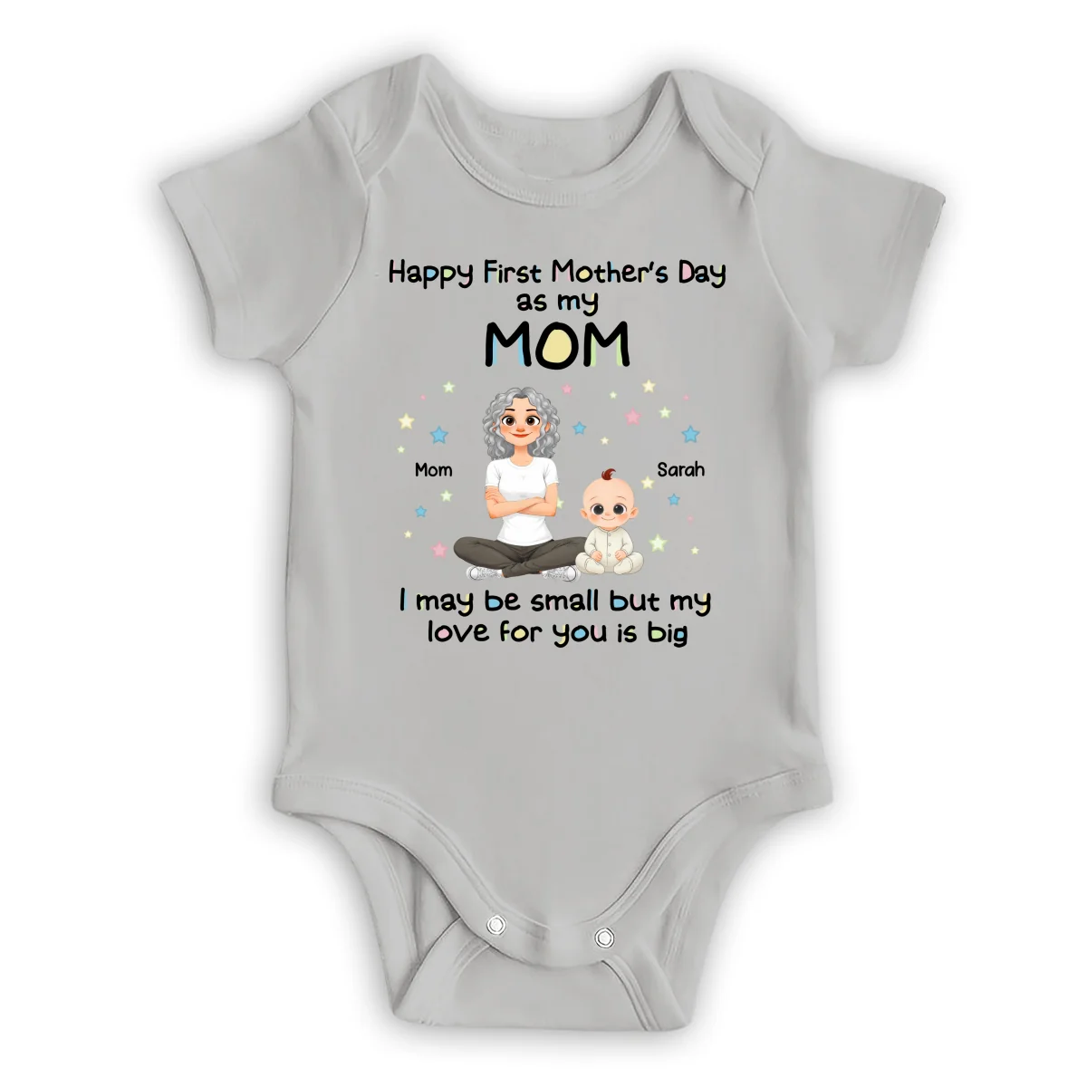 New Mom Love - Personalized Custom Baby Onesie - Image 7