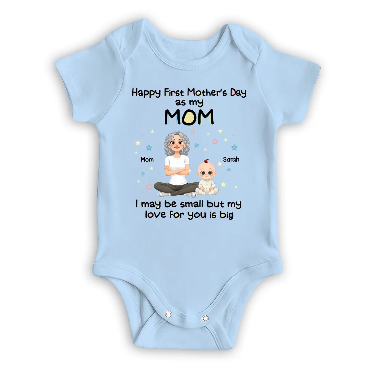 New Mom Love - Personalized Custom Baby Onesie - Image 8