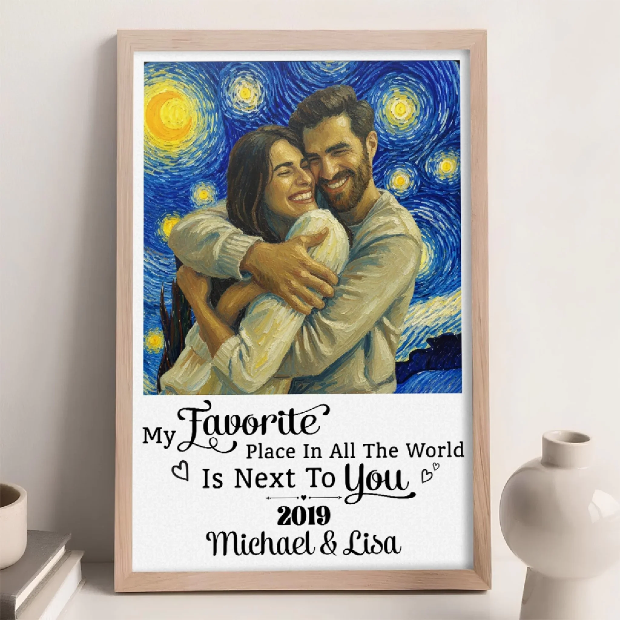 Next To My Love - Personalized Custom Poster - Image 2