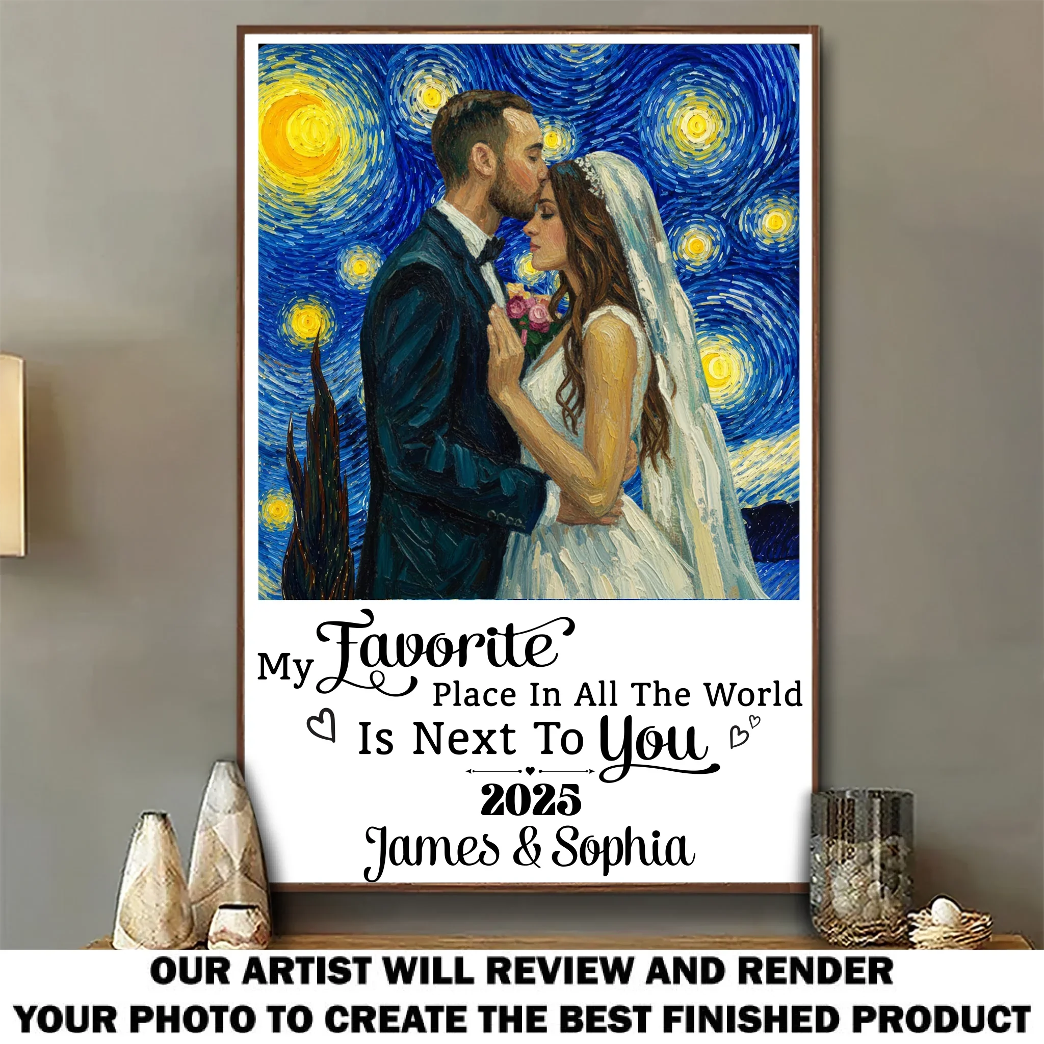 Next To My Love - Personalized Custom Poster - Image 6