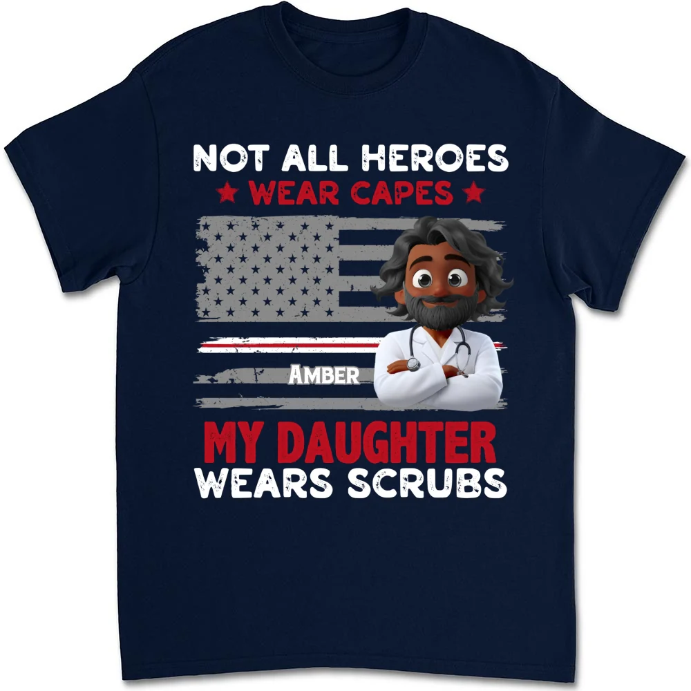 Not All Heroes Wear Capes - Personalized Custom Shirt - Image 15