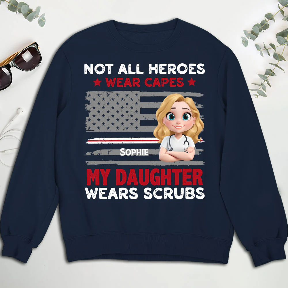 Not All Heroes Wear Capes - Personalized Custom Shirt - Image 8