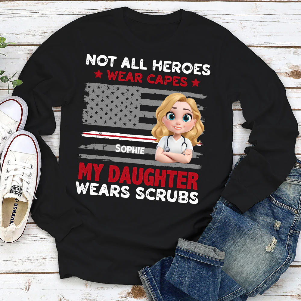 Not All Heroes Wear Capes - Personalized Custom Shirt - Image 9