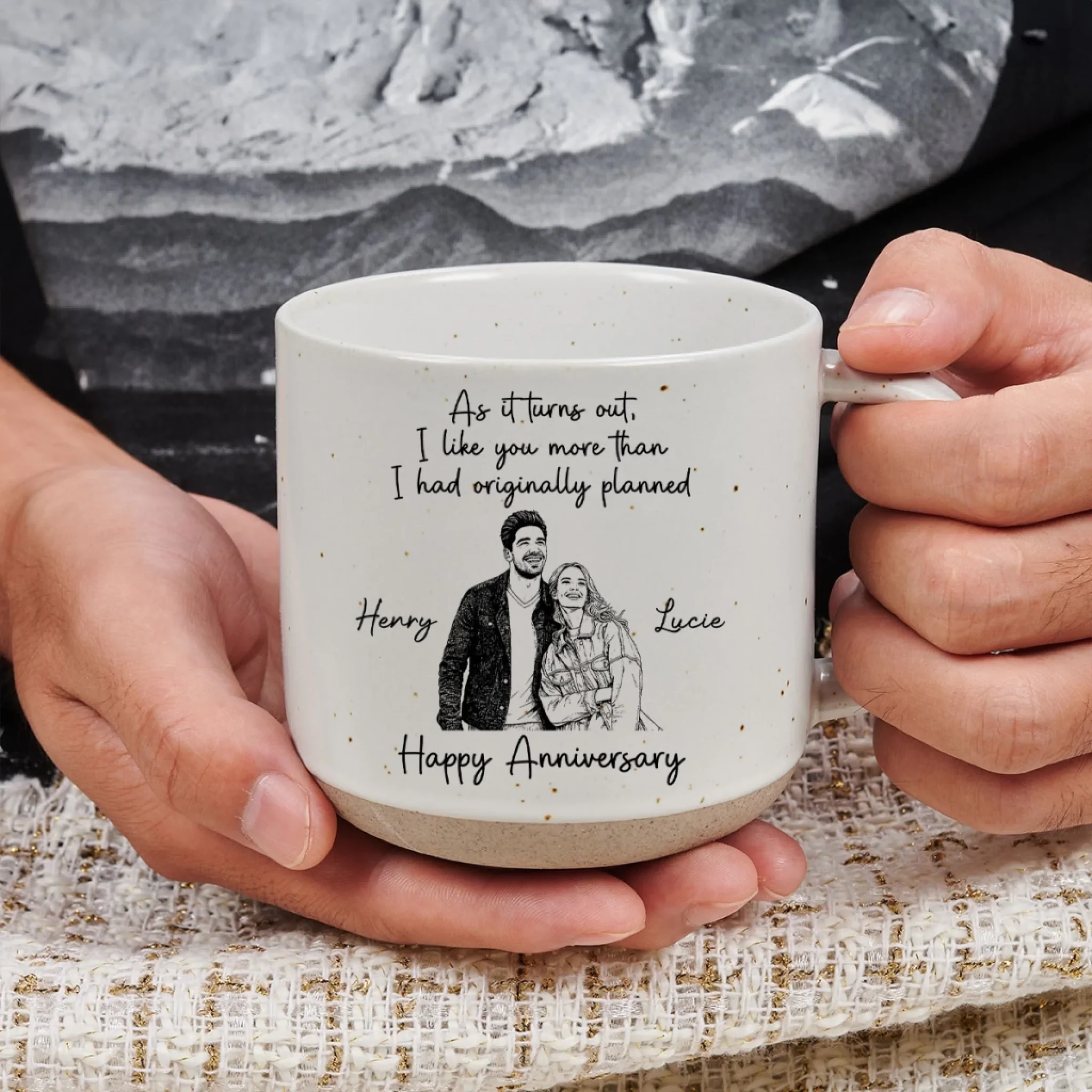 Not Like I Have Planned It - Personalized Custom Pottery Mug - Image 5