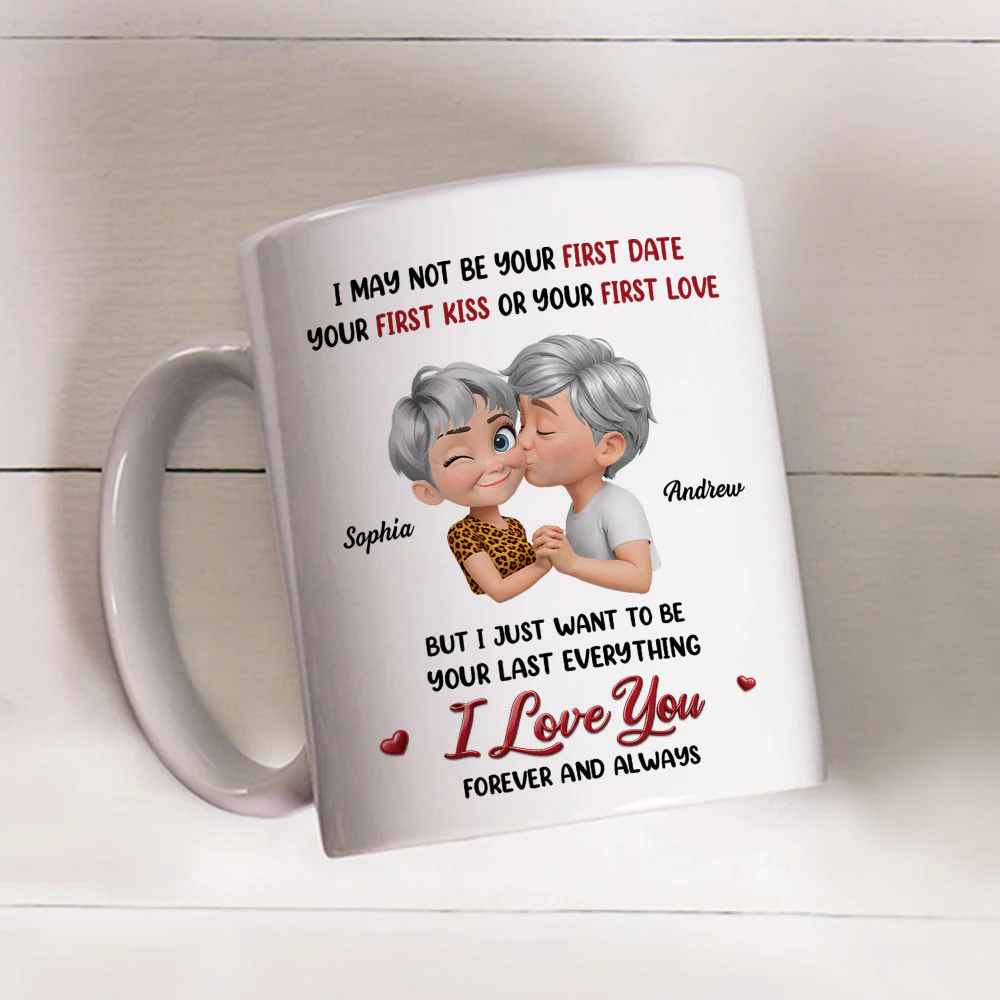 Not Your First Date Or First Kiss - Personalized Custom Coffee Mug - Image 2