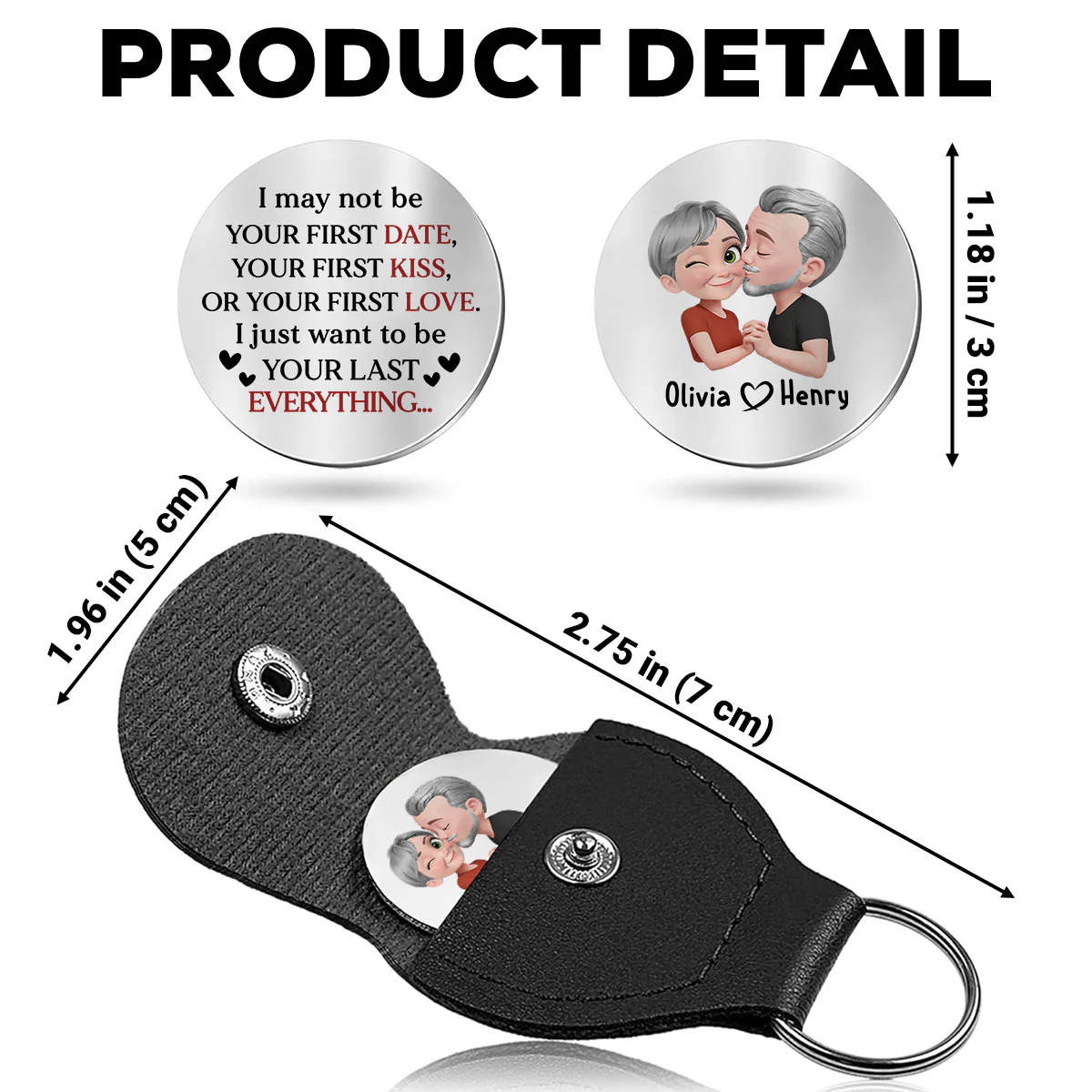 Not Your First Kiss - Personalized Custom Pocket Hug - Image 6