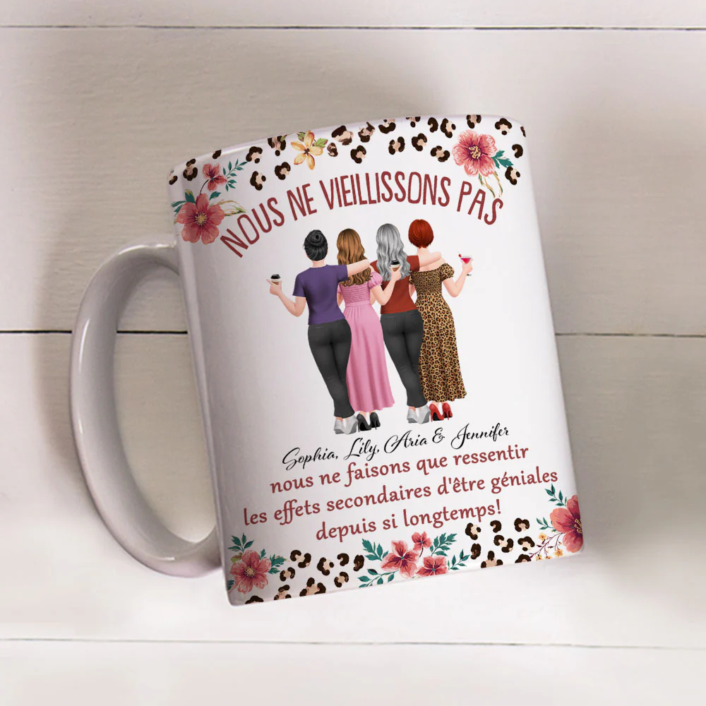 Nous ne vieillissons pas - Tasse à café personnalisée - Image 5