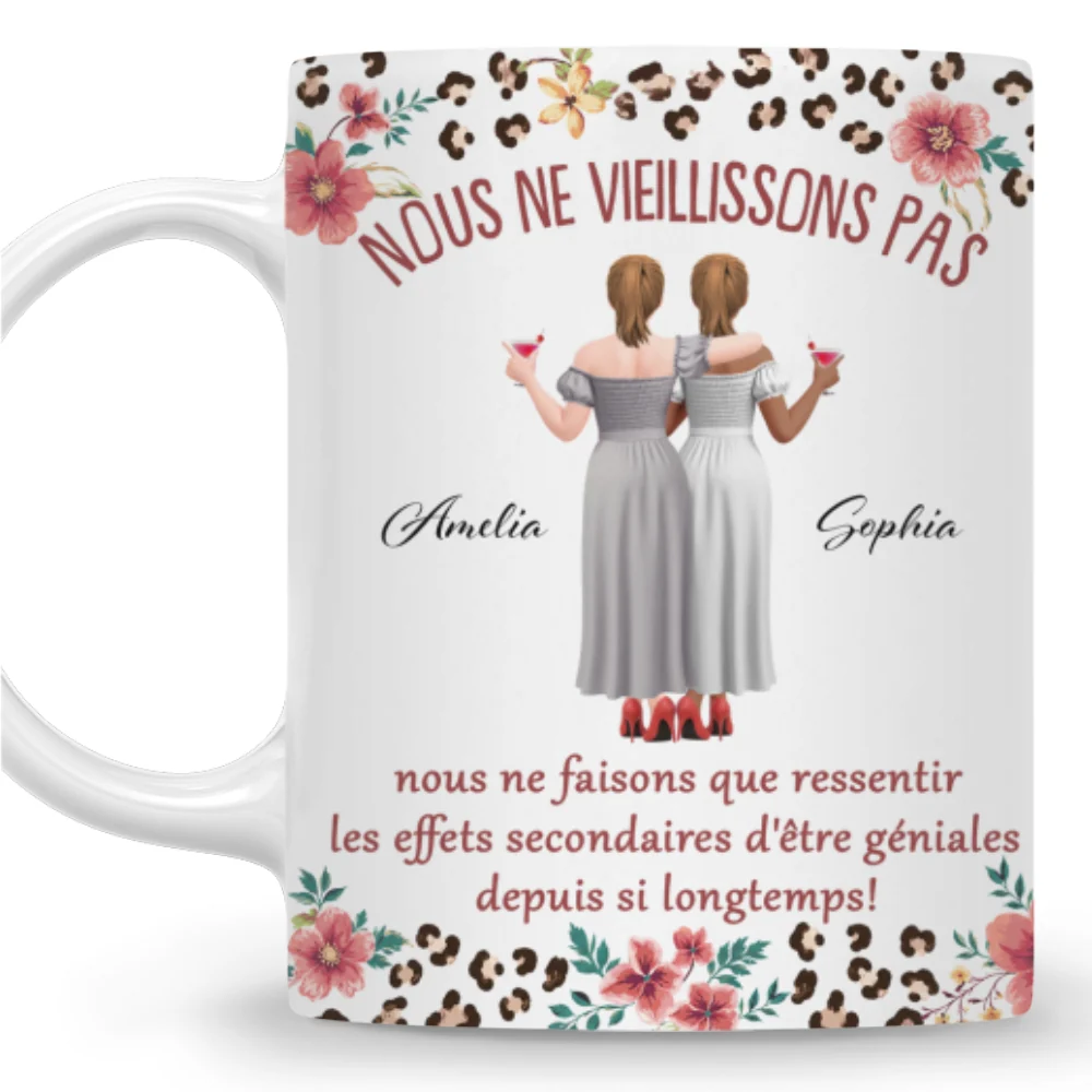 Nous ne vieillissons pas - Tasse à café personnalisée - Image 7