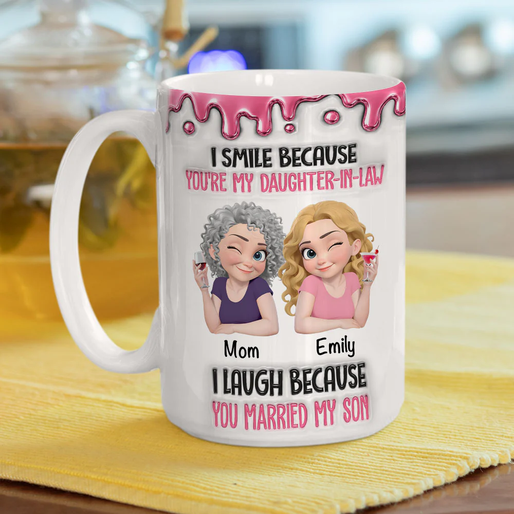 Officially Part Of Us - Personalized Custom 3D Inflated Effect Mug - Image 3