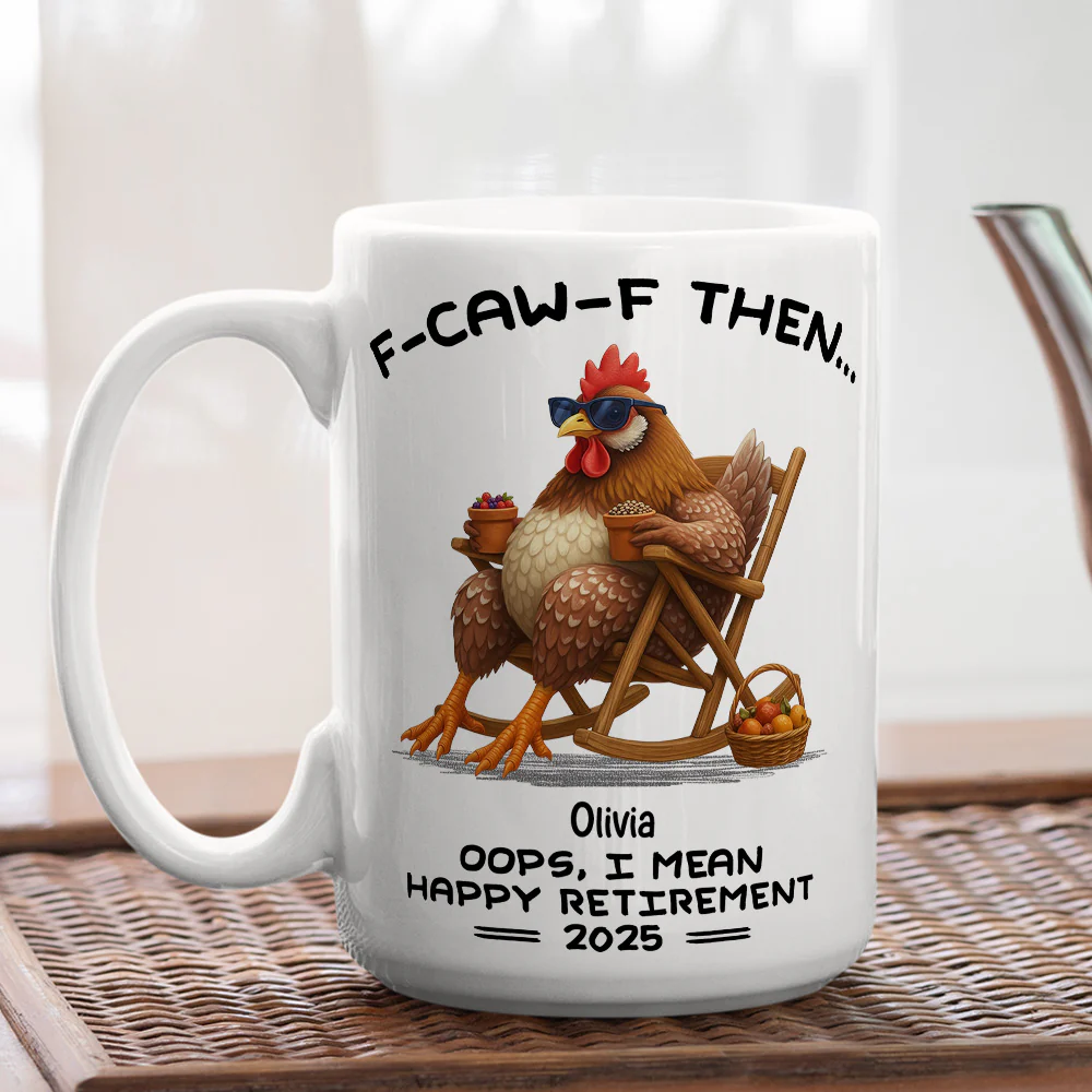 Oops I Mean Happy Retirement - Personalized Custom Coffee Mug - Image 3