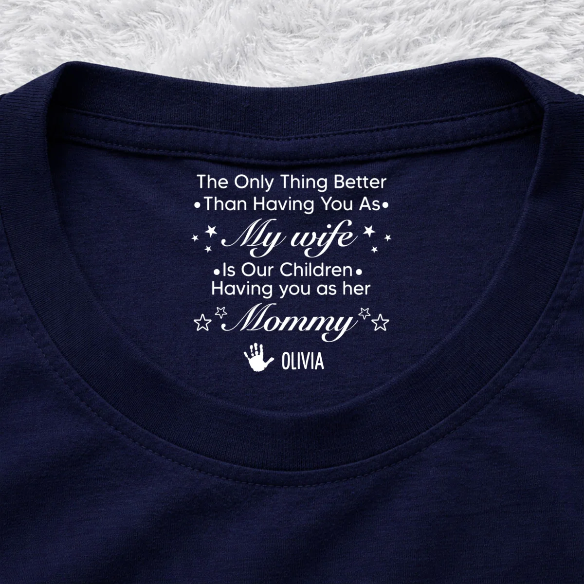 Our Children - Personalized Custom Inside Neck Print T-Shirt - Image 10