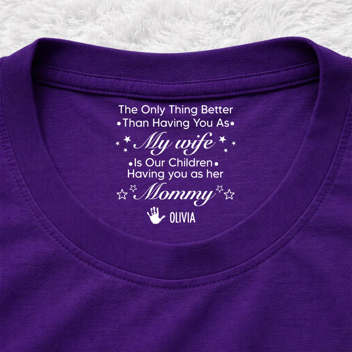 Our Children - Personalized Custom Inside Neck Print T-Shirt - Image 11