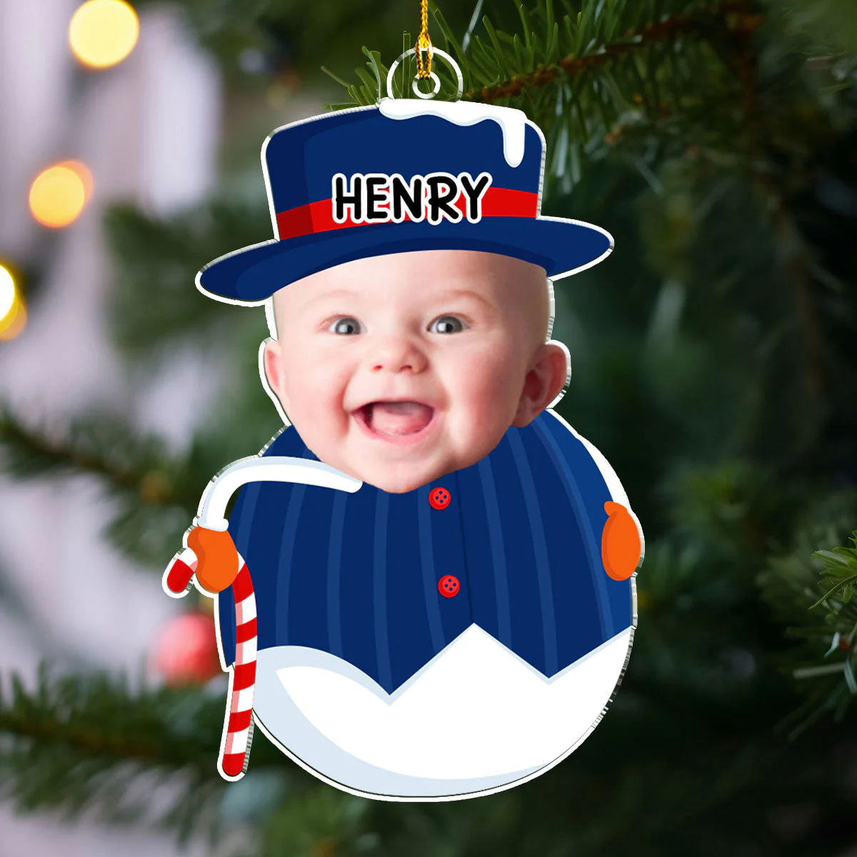 Our Christmas Joy - Personalized Custom Acrylic Ornament - Image 3