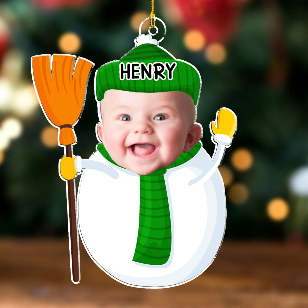 Our Christmas Joy - Personalized Custom Acrylic Ornament - Image 4