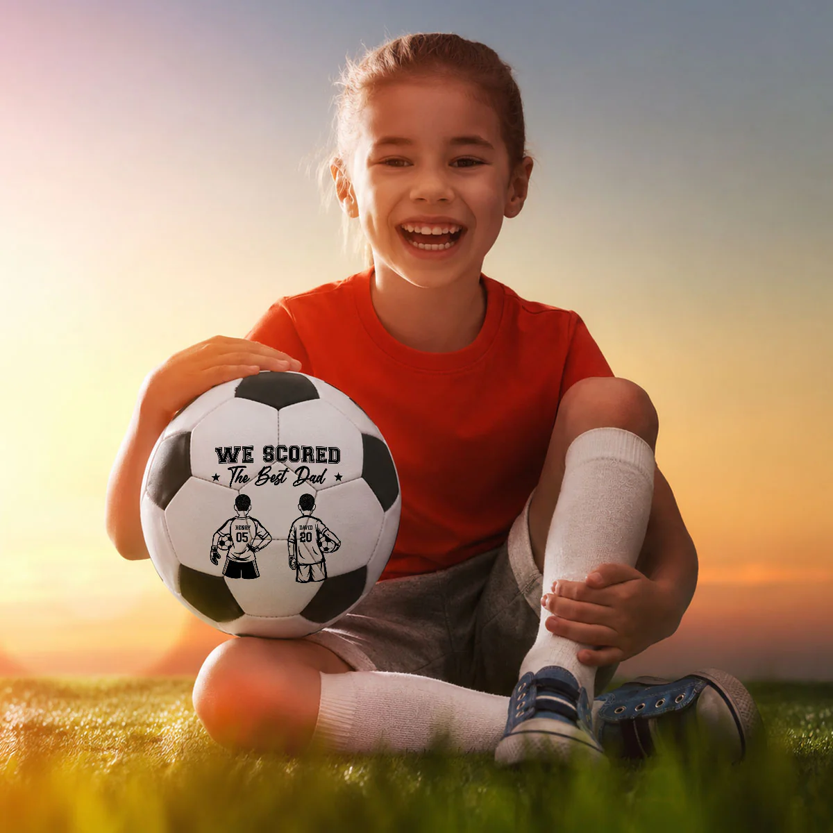 Our Daddy - Personalized Custom Soccer Ball - Image 5