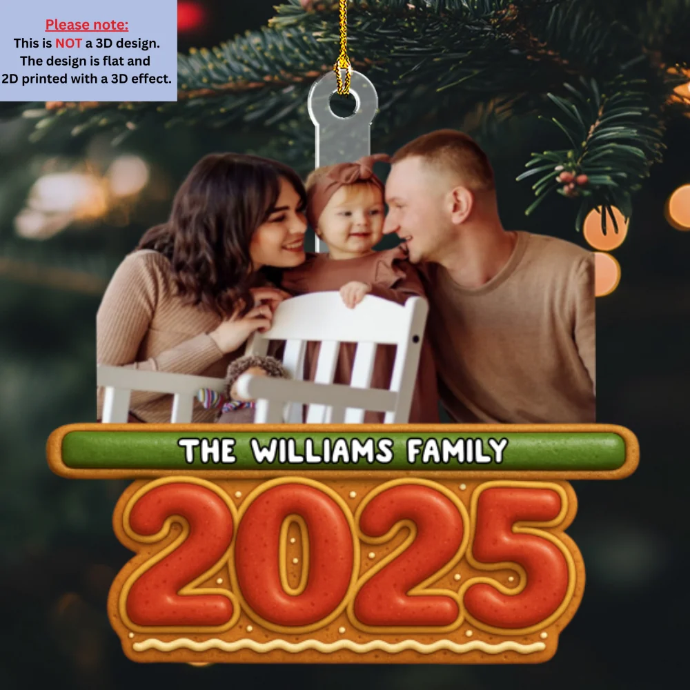 Our Family Cookies Photo - Personalized Custom Acrylic Ornament - Image 5