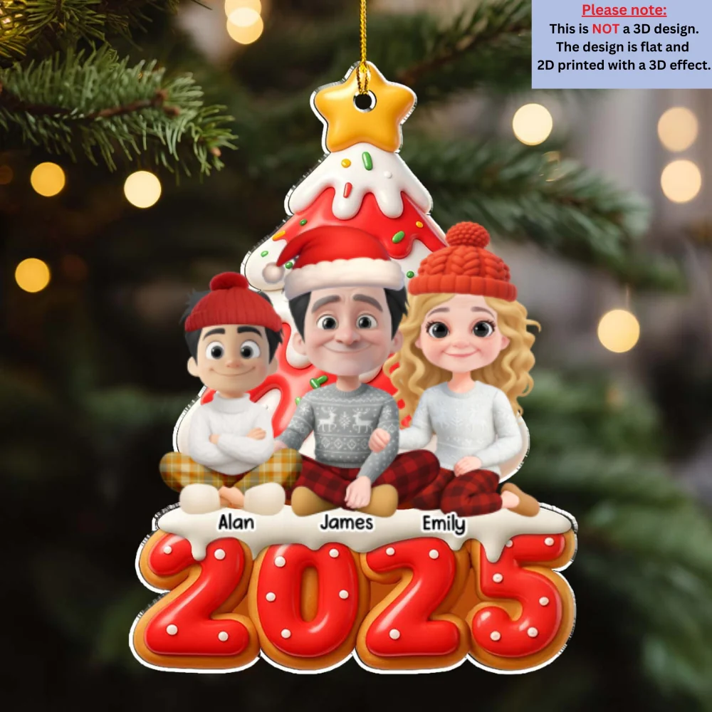 Our Family Is Sweet - Personalized Custom Acrylic Ornament - Image 7
