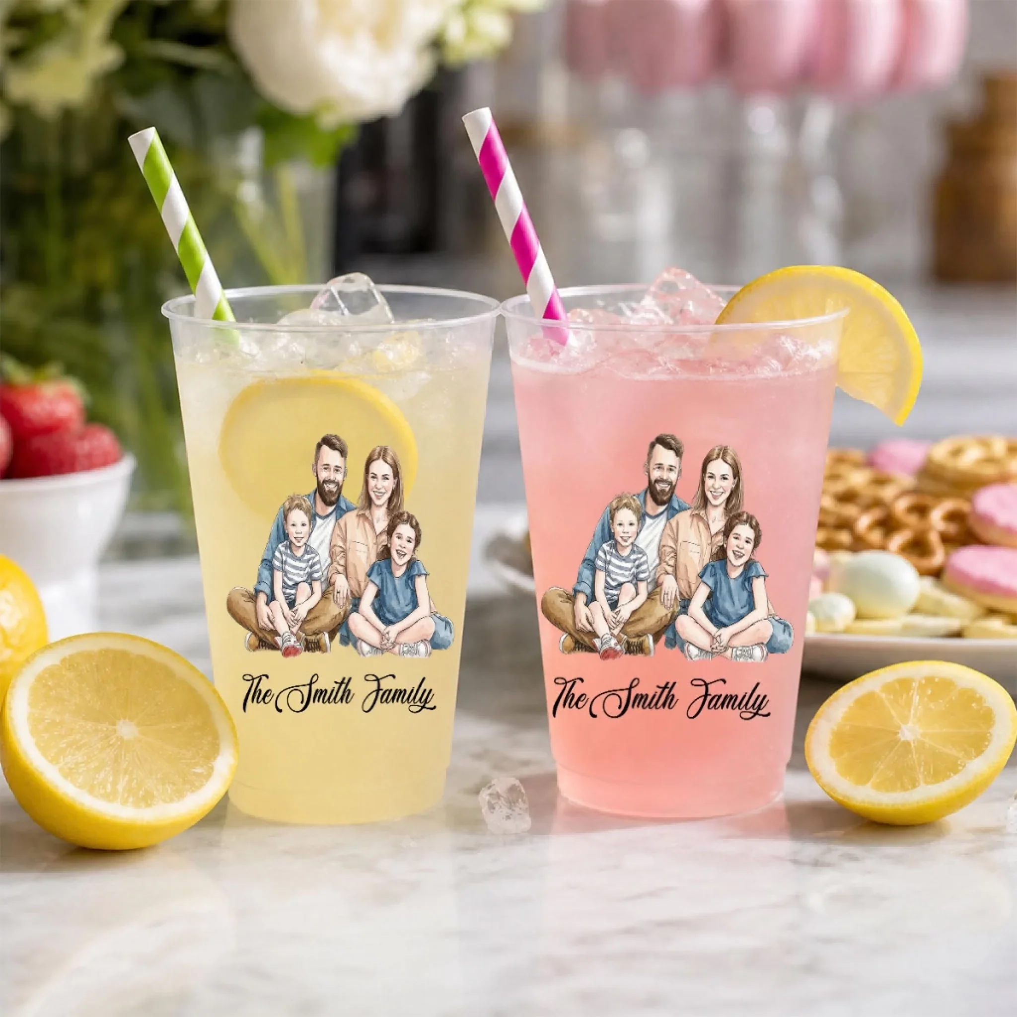 Our Family - Personalized Custom Frosted Cup - Image 3
