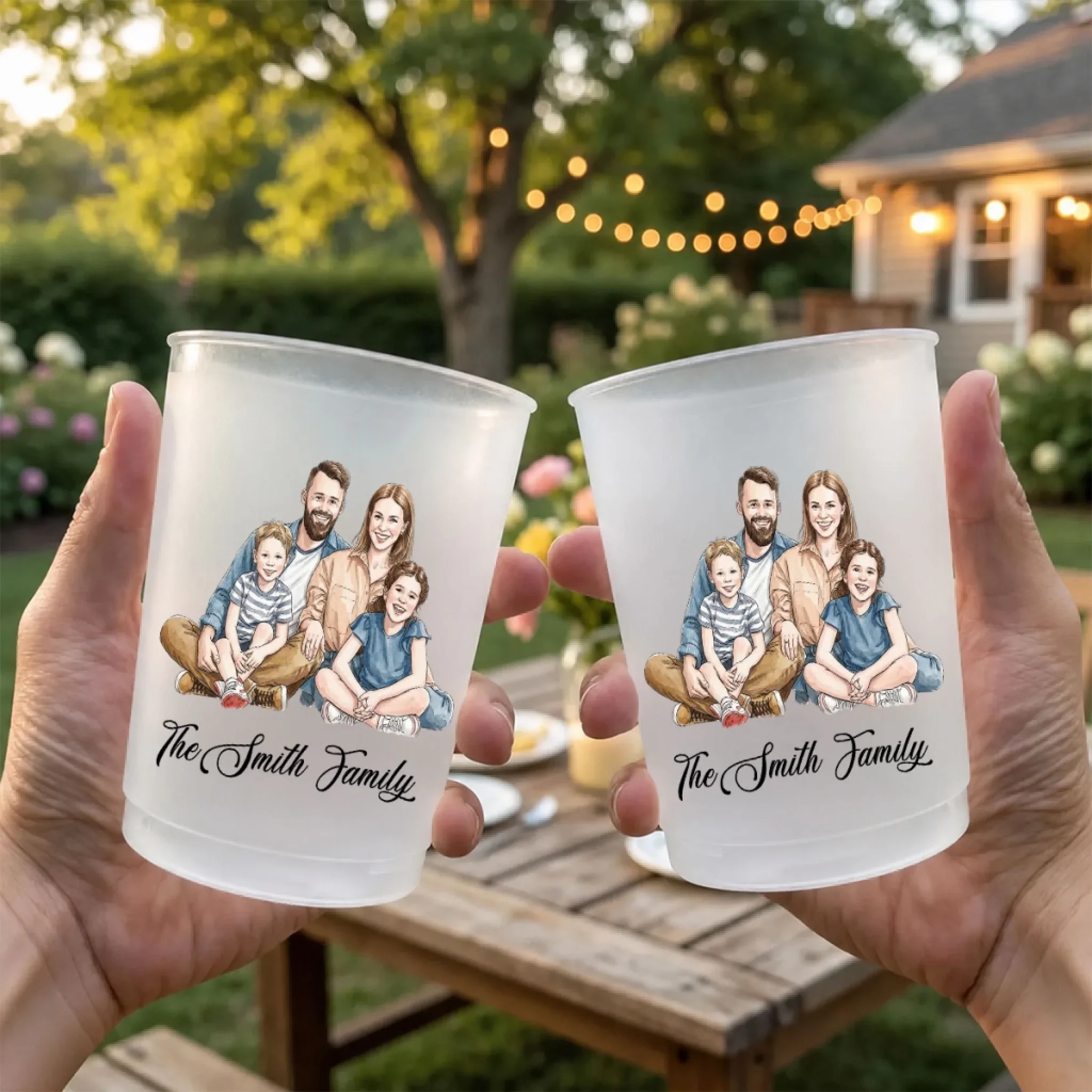 Our Family - Personalized Custom Frosted Cup - Image 5