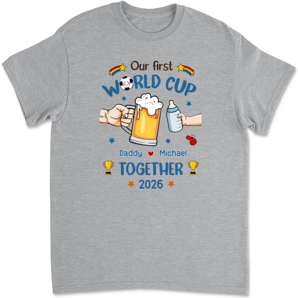Our First World Cup Cheer - Personalized Custom T-shirt And Onesie - Image 10