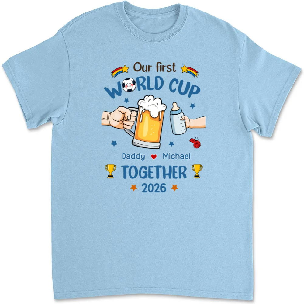 Our First World Cup Cheer - Personalized Custom T-shirt And Onesie - Image 11
